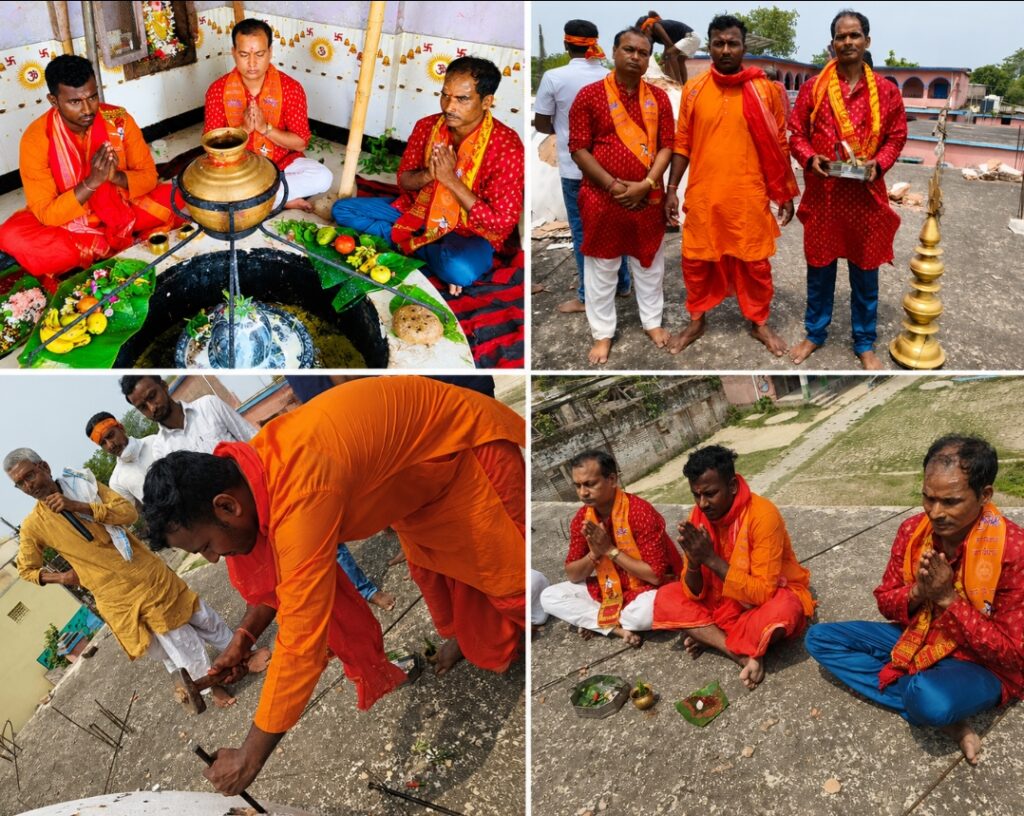 सीतामढ़ी के हेमापुर धाम में 200 साल प्राचीन महादेव मंदिर के गुंबद के पुनर्निर्माण को लेकर हुई विशेष पूजा-अर्चना - TVB News सीतामढ़ी के हेमापुर धाम में 200 साल प्राचीन महादेव मंदिर के गुंबद के पुनर्निर्माण को लेकर हुई विशेष पूजा-अर्चना - TVB News